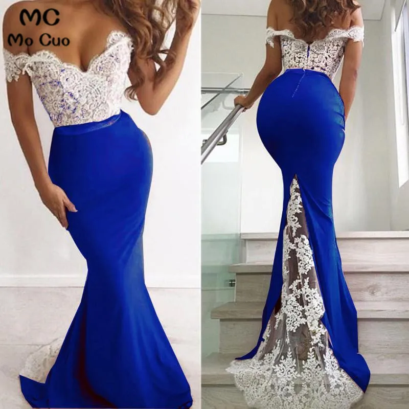 Mermaid Long Prom Dress,Off the Shoulder Evening Formal Dress