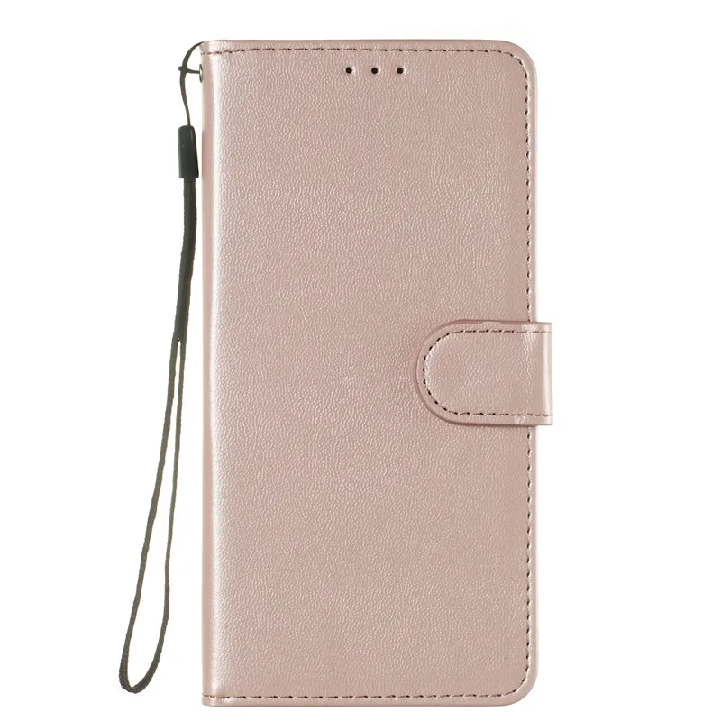 Кожаный чехол-книжка для Xio mi Red mi 5 Plus 6A S2 Note 7 6 5 4 Pro 4X Cover Xio mi 8 Explorer SE 6X A2 Lite Max 3 Pocophone F1 - Цвет: Pink Gold