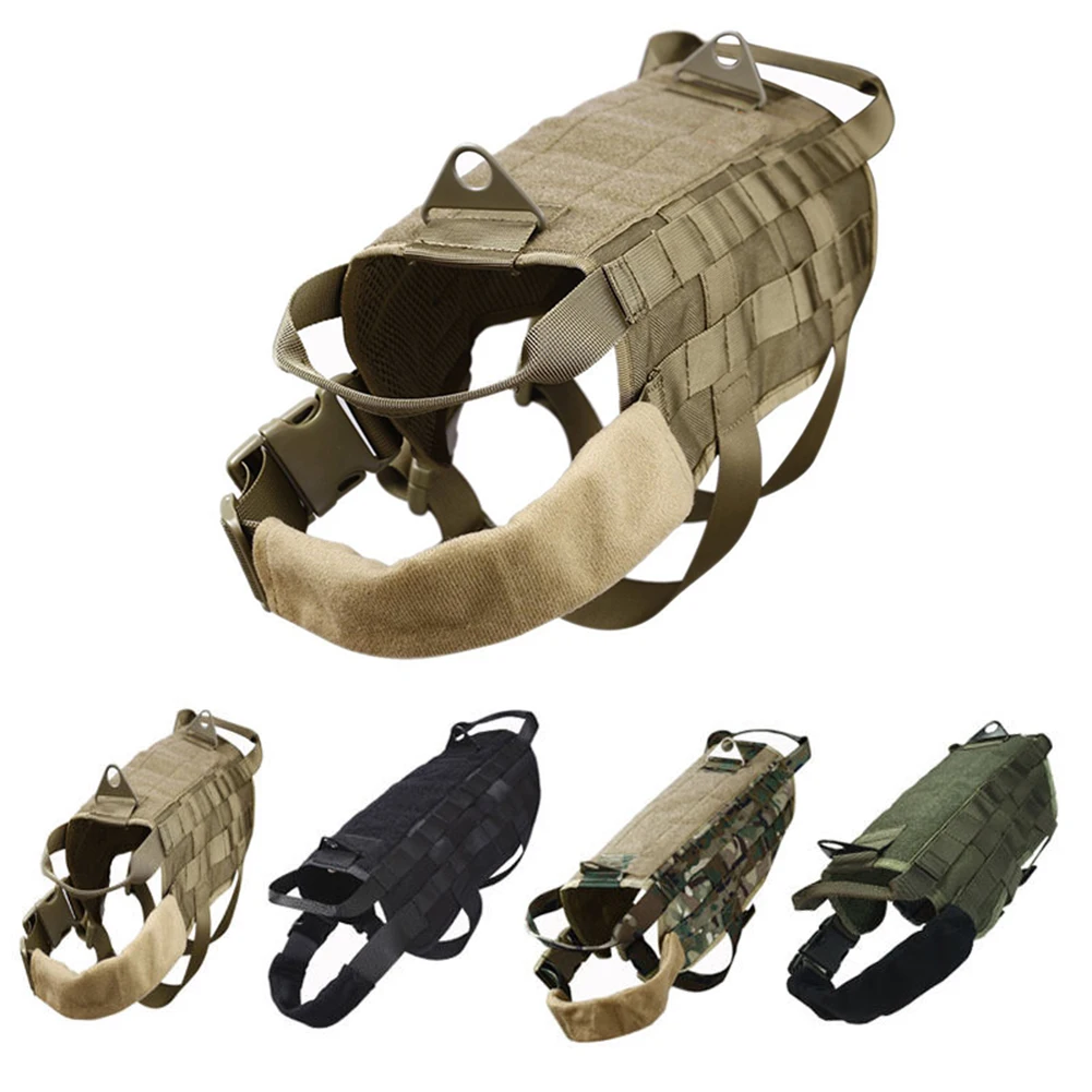 Модные Тактический лазерный прицел военные тренировочные поводок для собак одежда нейлон Pet жилеты K9 нагрудный ремень