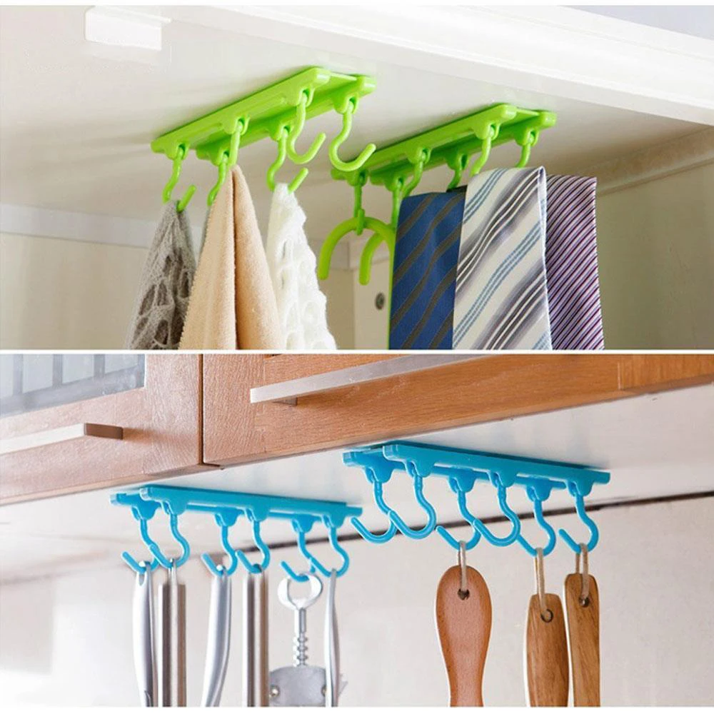 Kitchen Utensils Rack Holder Ceiling Wall Hanging Rod Storage Organizerin Hangers