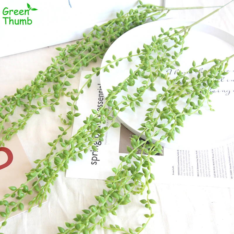 

1pc 78cm Artificial Lover Tears High Quality Wall Hanging Artificial Green Succulent Plant for Home Garden Decoration