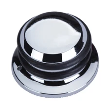 Silver Tone Metal Guitar Knob Chrome Plated Metal PUSH-ON Hat Control Knob For Electric Guitar Bass Replacement Parts Silver Tone Metal Guitar Knob Chrome Plated Metal PUSH-ON Hat Control Knob For Electric Guitar Bass Replacement Parts