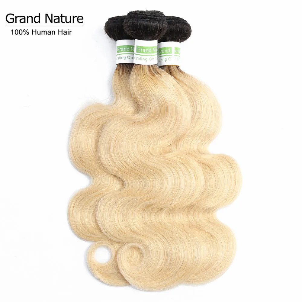 1b/613 черные/светлые объемные волнистые волосы пряди омбер перуанские Remy человеческие волосы для наращивания 1 пряди 8-28 дюймов можно купить 3 или 4 шт
