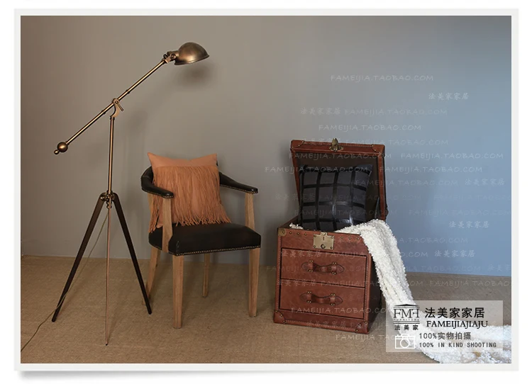European Style and French country furniture / genuine leather chair/ chair of study room/solid wood dining chair