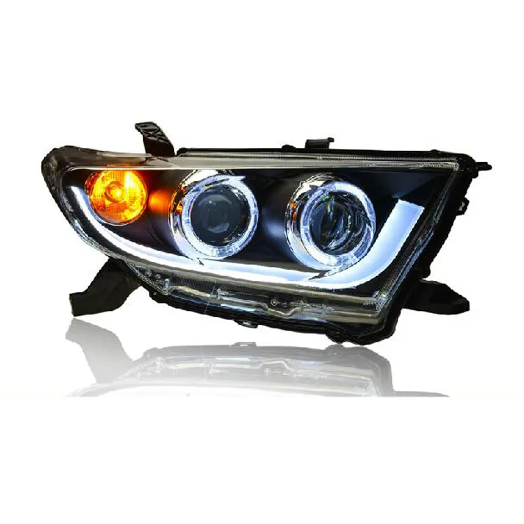 Ownsun New Eagle Eyes LED Projector Lens Headlights For Toyota Highlander 2012 2013 in Car 