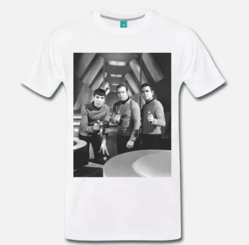

T-SHIRT STAR TRECK DOCTOR SPOCK COMANDANTE KIRK VINTAGE - 1 - S-M-L-XL-2XL-3XL