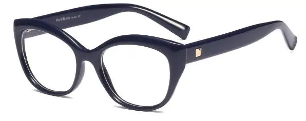Сексуальные оптические очки, Женские винтажные солнцезащитные очки, фирменный дизайн, женские очки, оправа, очки, прозрачные, кошачьи глаза, стиль, красные оттенки - Цвет оправы: C6 blue clear