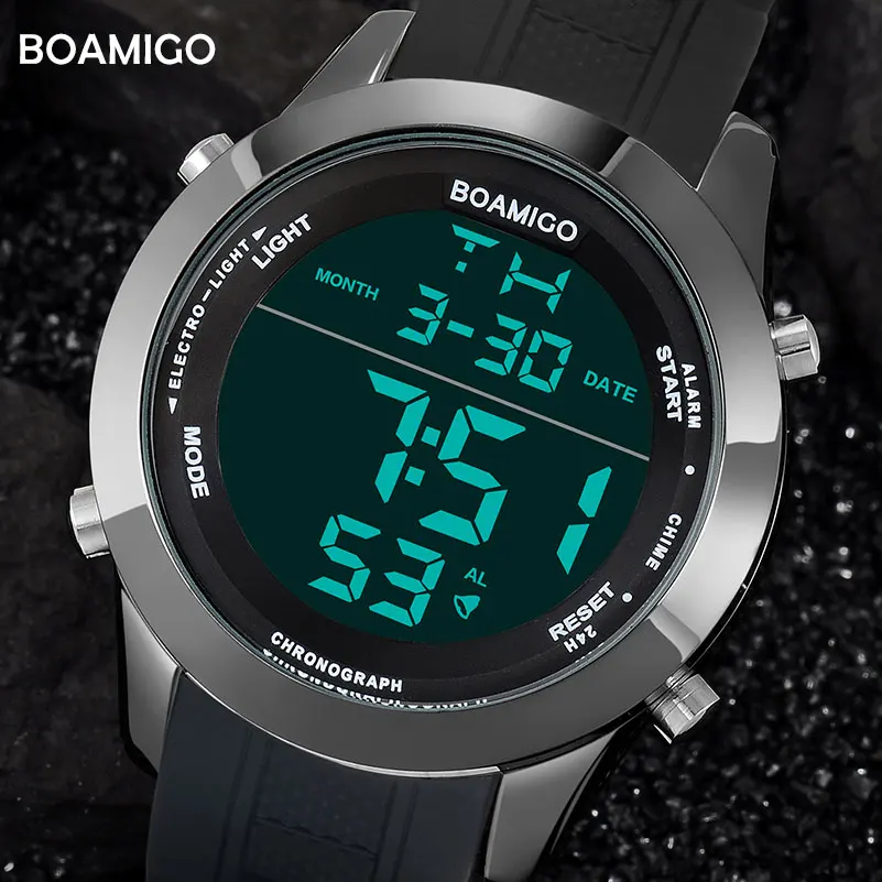 Orologi da uomo di sport di modo orologi digitali nero impermeabile di  gomma orologi da polso quadrante grande LED shock regalo orologio 2018  reloj hombre|hombre|hombre reloj - AliExpress