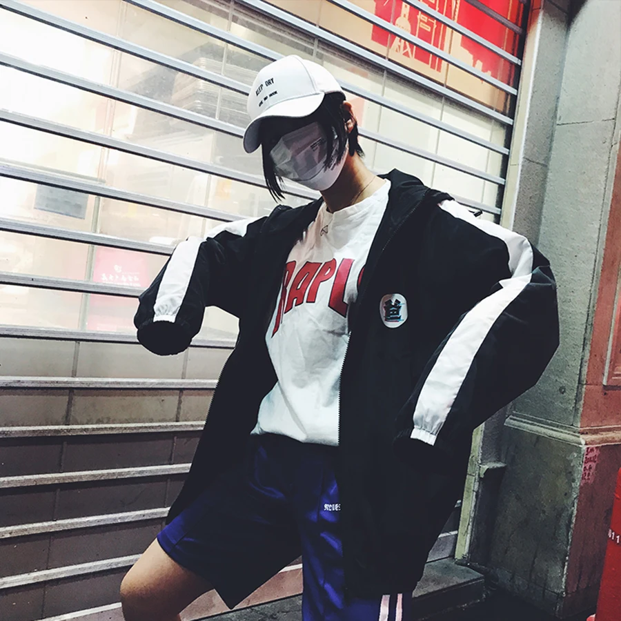 Spring Summer Jacket Men Casual Hip Hop Black Streetwear Japanese Jackets Men Korean Men Clothes Tracksuit Zomerjas Heren J162 Spring Summer Jacket Men Casual Hip Hop Black Streetwear Japanese Jackets Men Korean Men Clothes Tracksuit Zomerjas Heren J162