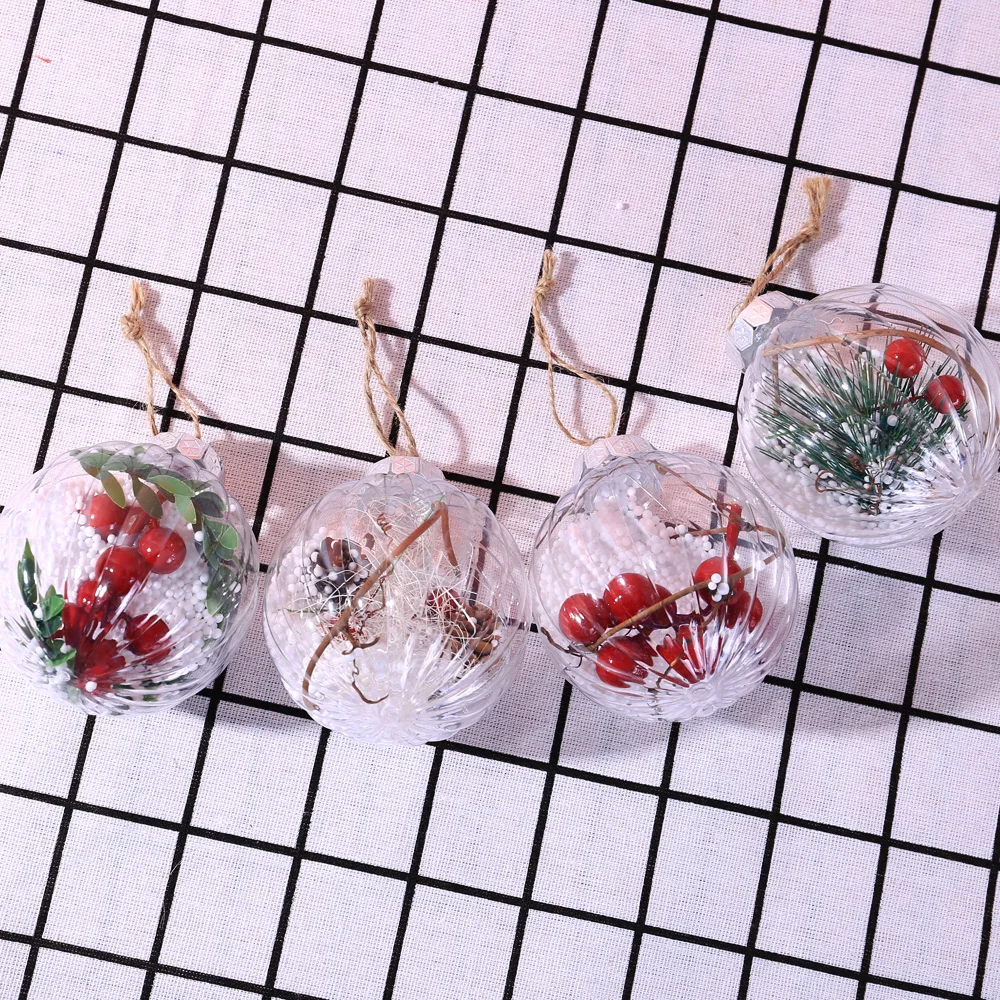 

Christmas Decorations Ball Transparent Clear Bubble Sphere Romantic Design Tree Pendant Hanging Decoration Ornament Gifts