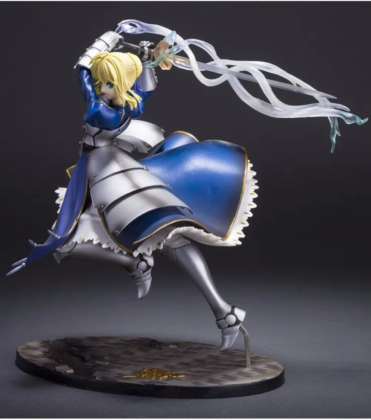 

MG Anime Figure Fate Stay Night Saber Fate Zero With Light PVC Action Figure Collection Model Toy 25cm