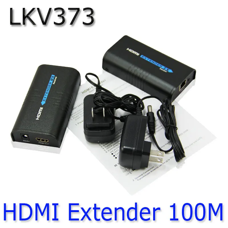 

5pcs/lot Lenkeng LKV373 HDMI Extender Adapter Sender Receiver Over Ethernet 100M 1080P HDMI Network Unlimited Extender Express