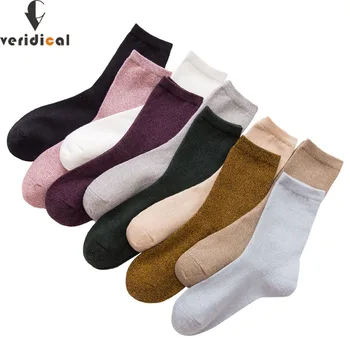 

VERIDICAL 5 pairs/lot Combed cotton woman short socks fashions good quality Japanese style harajuku party dress crew Socks
