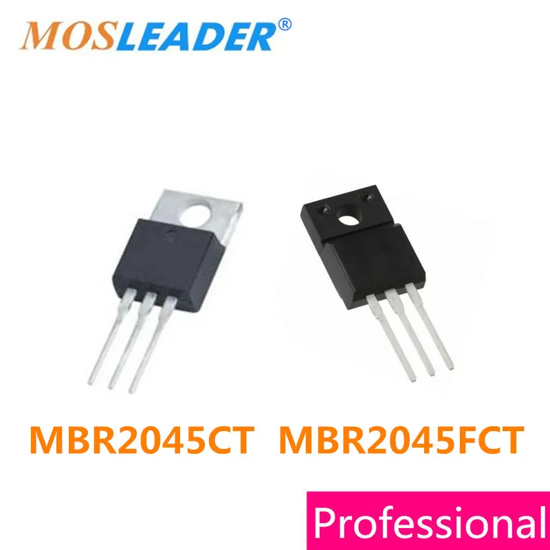 Mosleader 50 шт. MBR2045CT TO220 MBR2045FCT TO220F MBR2045 высокое качество | Электроника
