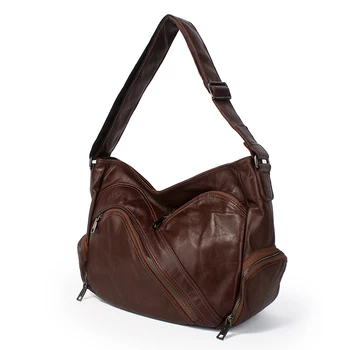 

2019 New Genuine Leather Big Women Handbag coffee Female Crossbody Bag Summer Girls Shoulder Bags Messenger Bag Cowhide