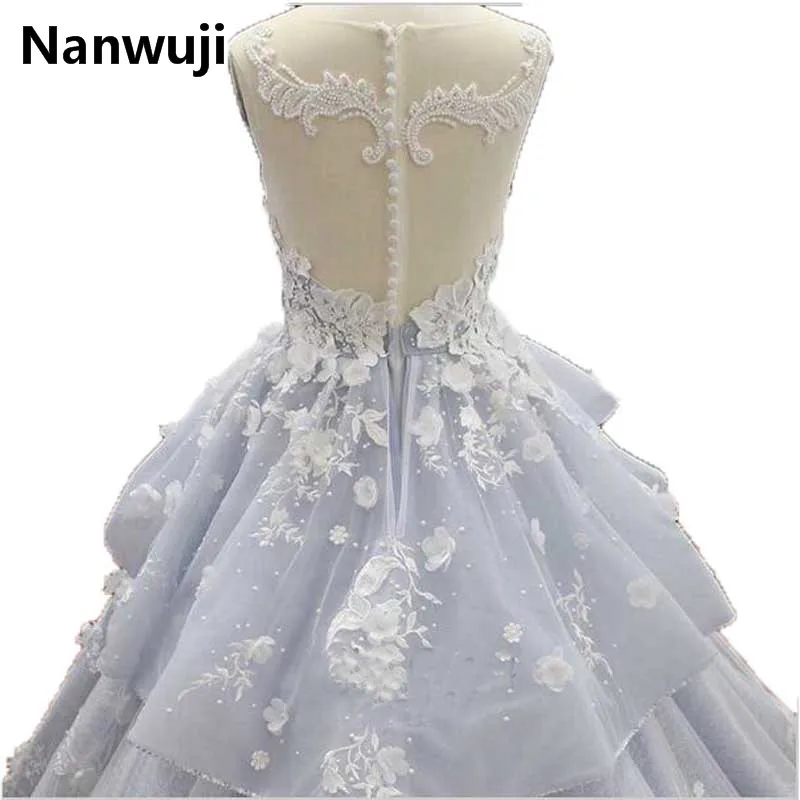 Реальные фотографии vestido de noiva развертки поезд Роскошный халат de mariage свадебные платья