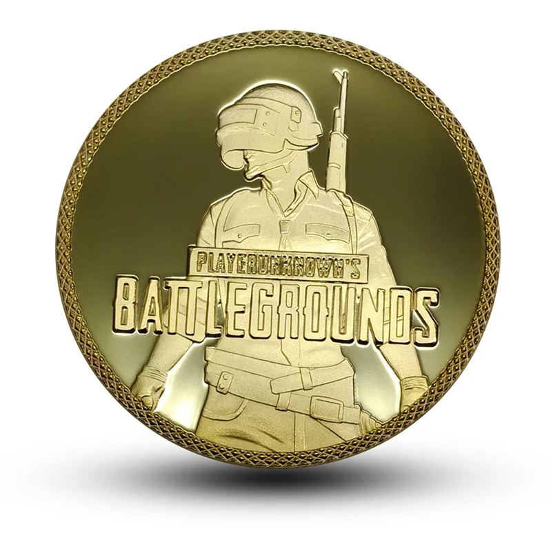 Популярная игра PUBG коллекция золотых/серебряных монет тематическая монета