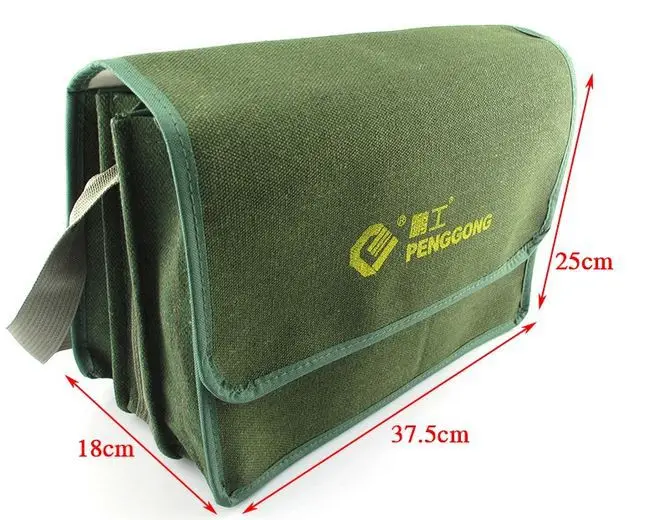 

SunRed high quality green electronic 2014 new canvas mixed with cotton multifunction shoulder repair bag NO.107 freeshipping