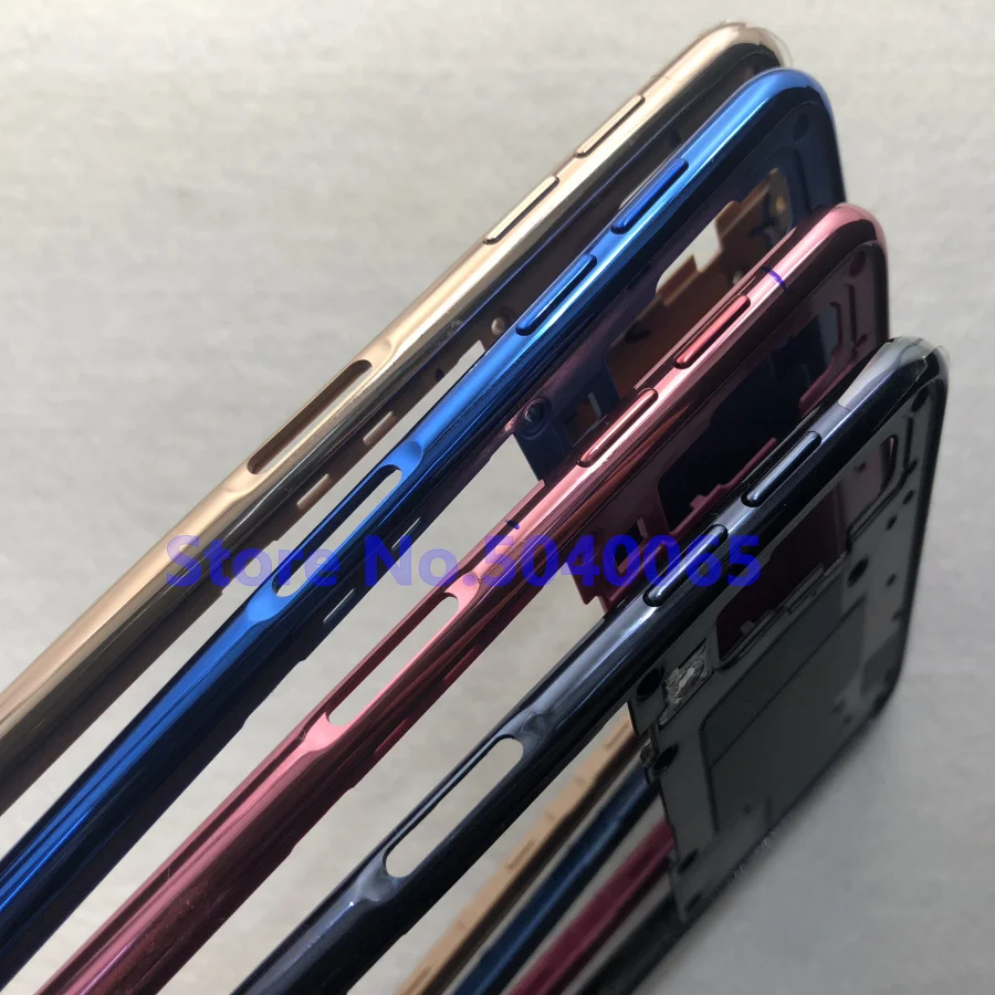 Оригинальный чехол для Samsung A7 2018 SM A750F с полным корпусом передняя средняя рамка