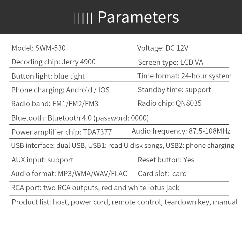 Bluetooth гарнитура для авто радио стерео беспроводной проигрыватель вкладыш MP3/USB/SD/FM/AUX-IN USB Автомобильный MP3-плеер 3C14