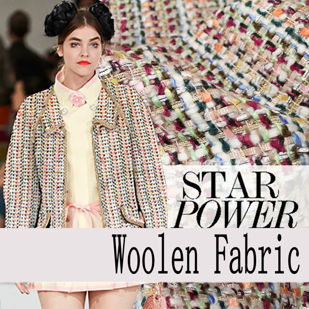 Free shipping Wool Viscose Blend Fabric W1H94in Fabric from Home