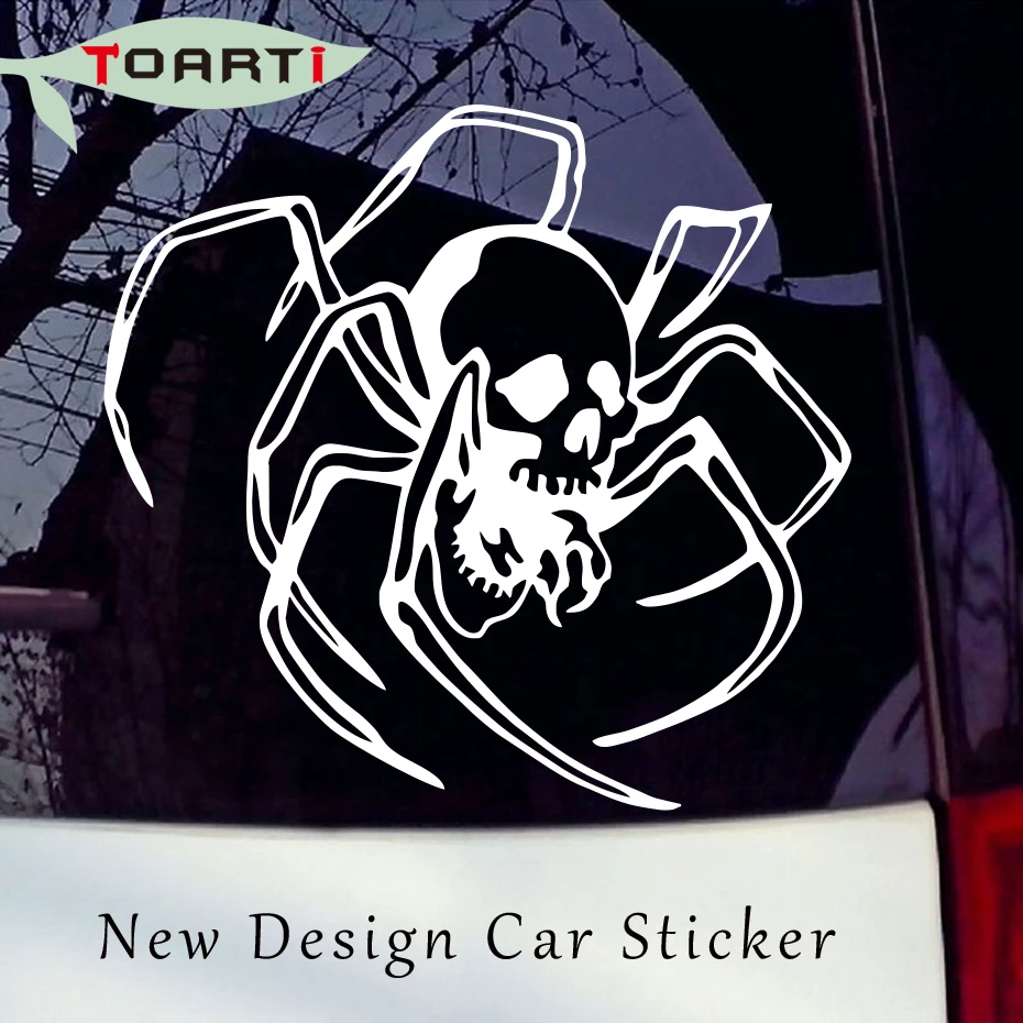 Car Styling Skull Spider Vinyl Decal Sticker Window Wall Bumper Laptop ...