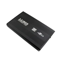 3,5 дюймов USB 2,0 внешний жесткий диск SATA HD жесткий диск Корпус Крышка Коробка серебряный цвет