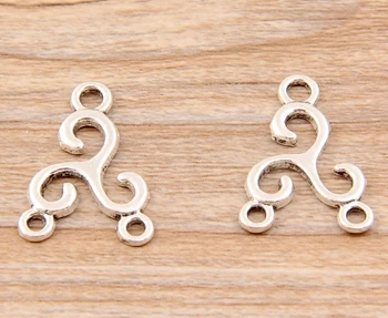 

Wholesale 50pcs Tibetan Silver Connector Charm Pendant 26x17mm NXET408