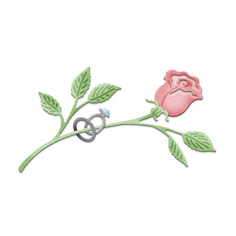 

Ufurty Rose Flower Ring Border Metal Cutting Dies New 2018 Craft Dies Scrapbooking DIY Alubm Photo Greeting Cards Decoration