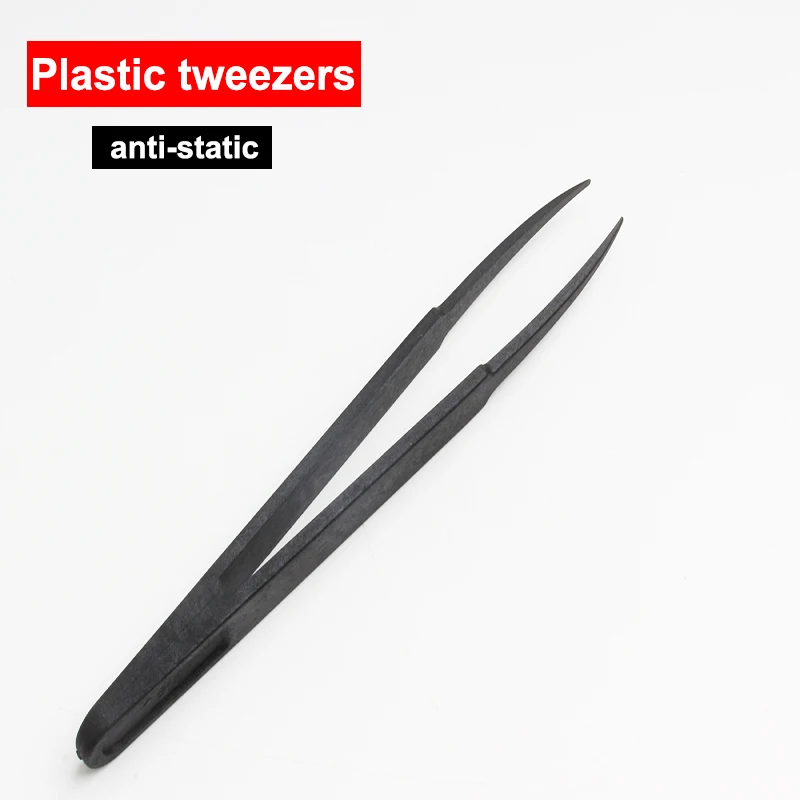 Anti static Heat resistant plastics tweezers repair kit assembly black