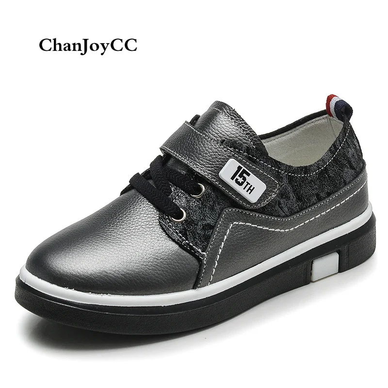 Autumn Children Boys Causal Flat Leather Shoes Kids High quality