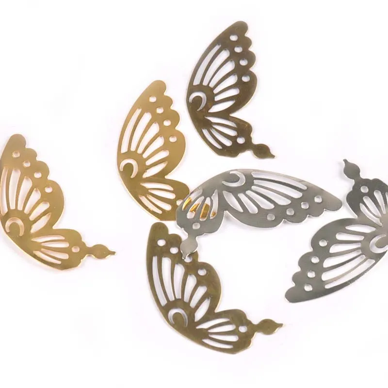 

20Pcs Metal Crafts Filigree Flower Wraps Connectors Embellishments For DIY Handmade Scrapbooking Home Decor 43x21mm YK0750