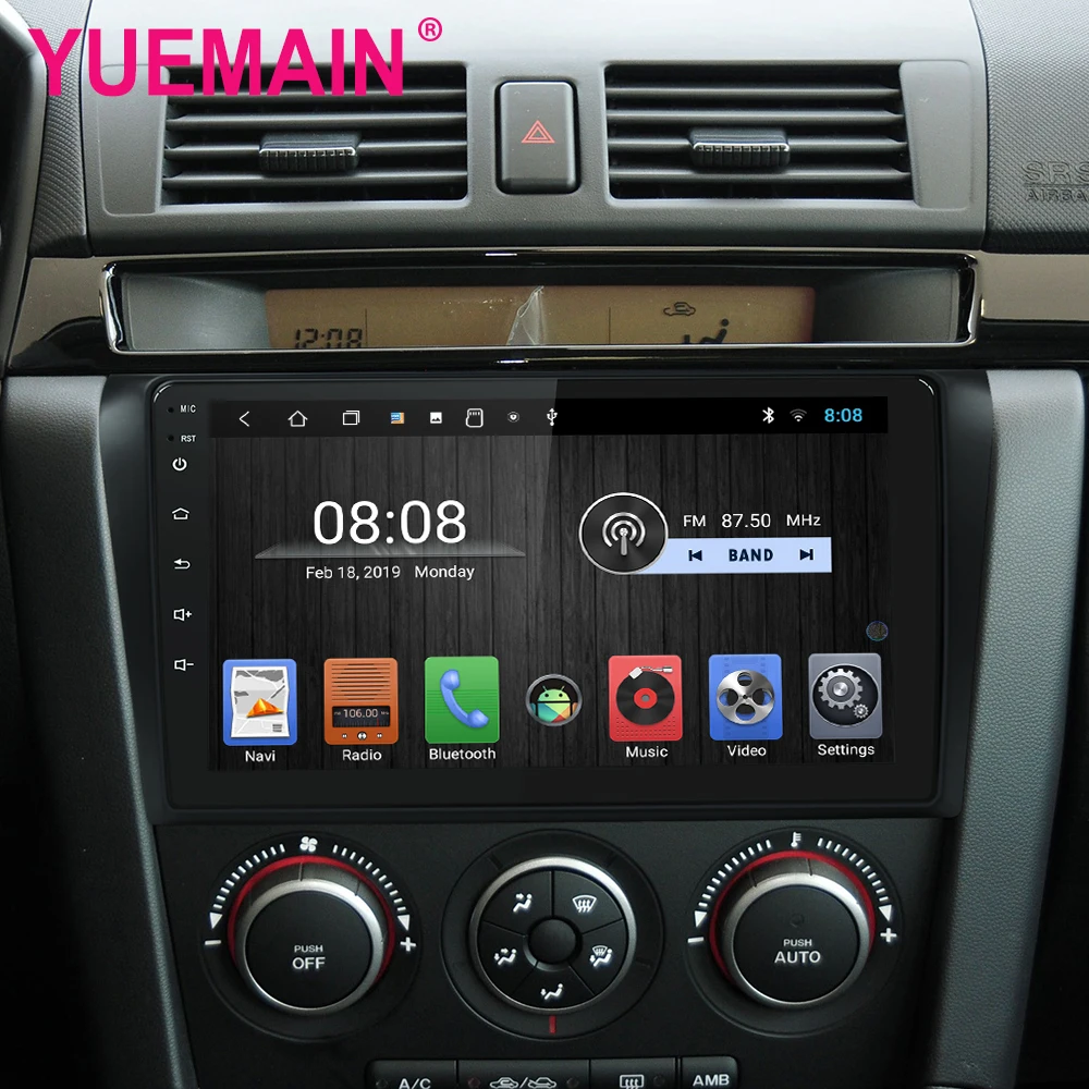 YUEMAIN 2Din Android 8.1 Car Multimedia Radio Player For Mazda 3 2004-2009 Autoradio Tape Recorder GPS Navigation WIFI Camera YUEMAIN 2Din Android 8.1 Car Multimedia Radio Player For Mazda 3 2004-2009 Autoradio Tape Recorder GPS Navigation WIFI Camera