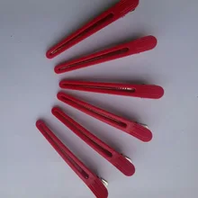 12 шт./лот, профессиональные зажимы для волос красного цвета, парикмахерские шпильки, аксессуары для волос, инструменты для укладки волос