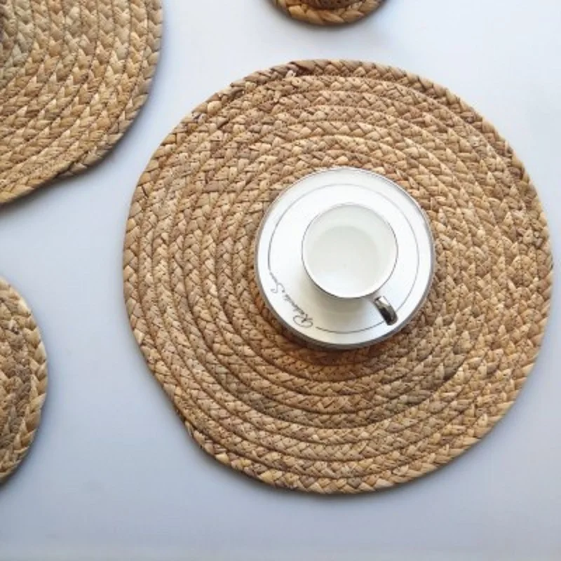 Original Eco friendly Round Vietnam Grass Mats Home Table Insulation