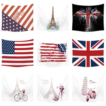 

Famous place plant Wall Hanging Cloth Tapestry Multi-function Tapestry Table Cloth Wall Cloth Wearable Beach Blanket Polyester