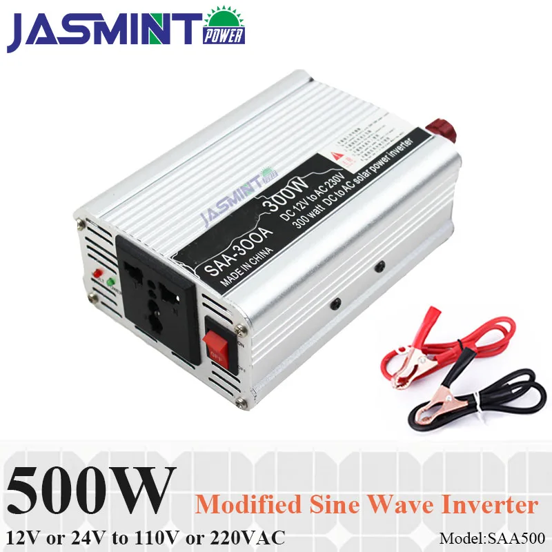 Легкое подключение инвертора 500 Вт DC12V AC110V или 220 В солнечная панель инвертор