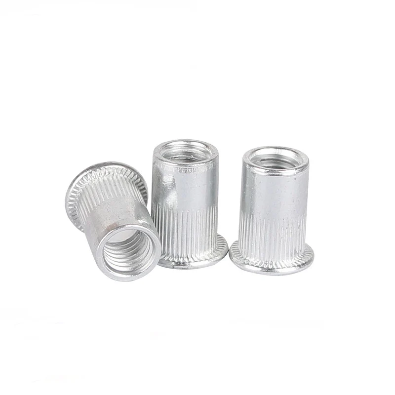 

Aluminun Flat Head Rivet Nut Insert Threaded Nutsert Alloy Rivnut M3 M4 M5 M6 M8 M10