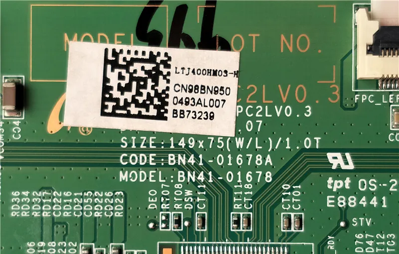 UA40D5000PR материнскую плату S100FAPC2LV0.3 BN41-01678A LTF460HN01/L