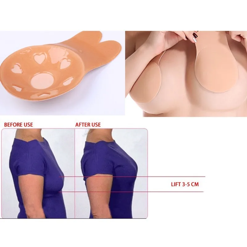 

1 Pair Invisible Brassy Tape Breast Lifting Bra Breast Lift Women push up pad relleno bikini Adhesive Bra Sexy Underwear