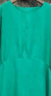 Оригинальное красивое женское платье, женские платья, Элегантное Шелковое Платье 17390-35 - Цвет: Зеленый