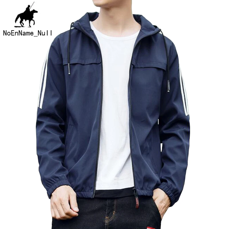 2017 Autumn New Listing Young Men Sports Jacket Solid Color Hooded Long Sleeves Slim Comfortable