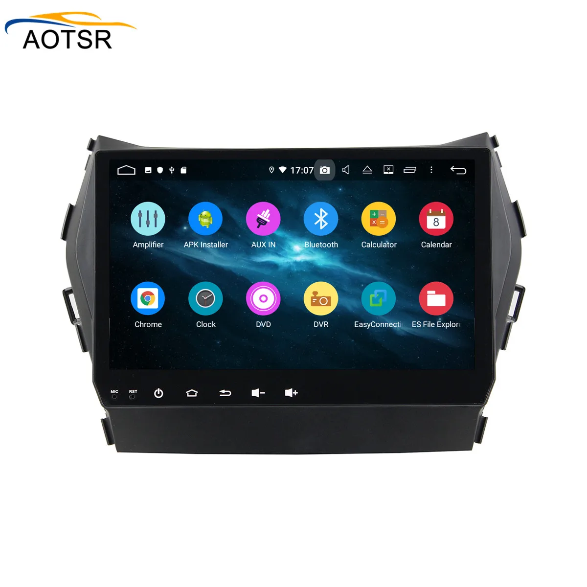 Sale DSP 4G+64G Android 9.0 car multimedia player For Hyundai IX45 2014 2015 2016 car gps navigation radio video stereo BT head unit 1