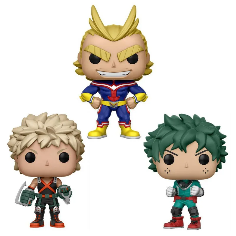 

Anime My Hero Academia Character Deku & Katsuki & All Might Cute Vinyl Figure Collection Model Toys