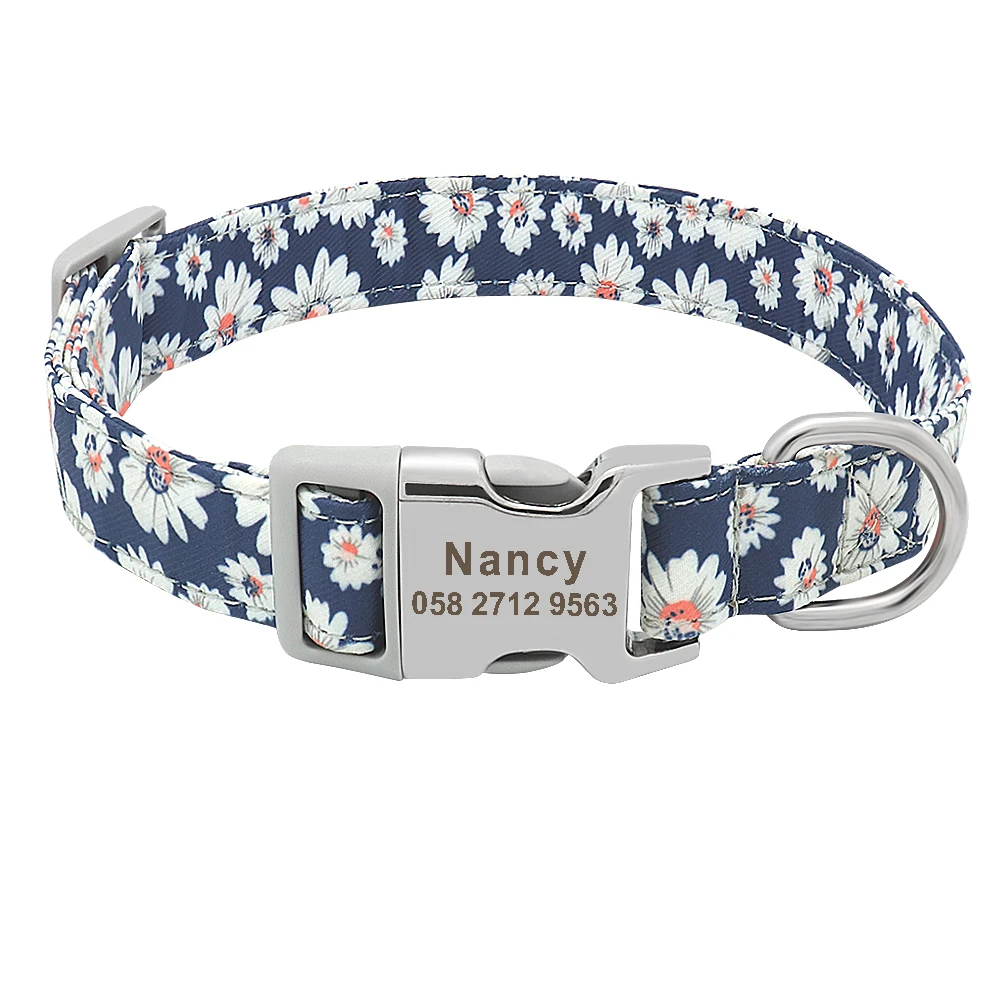  Personalized Printed Dog Collar 