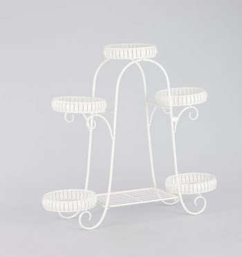 European-style balcony ground showy multilayer shelf, wrought iron flower pot restoring ancient ways, frame