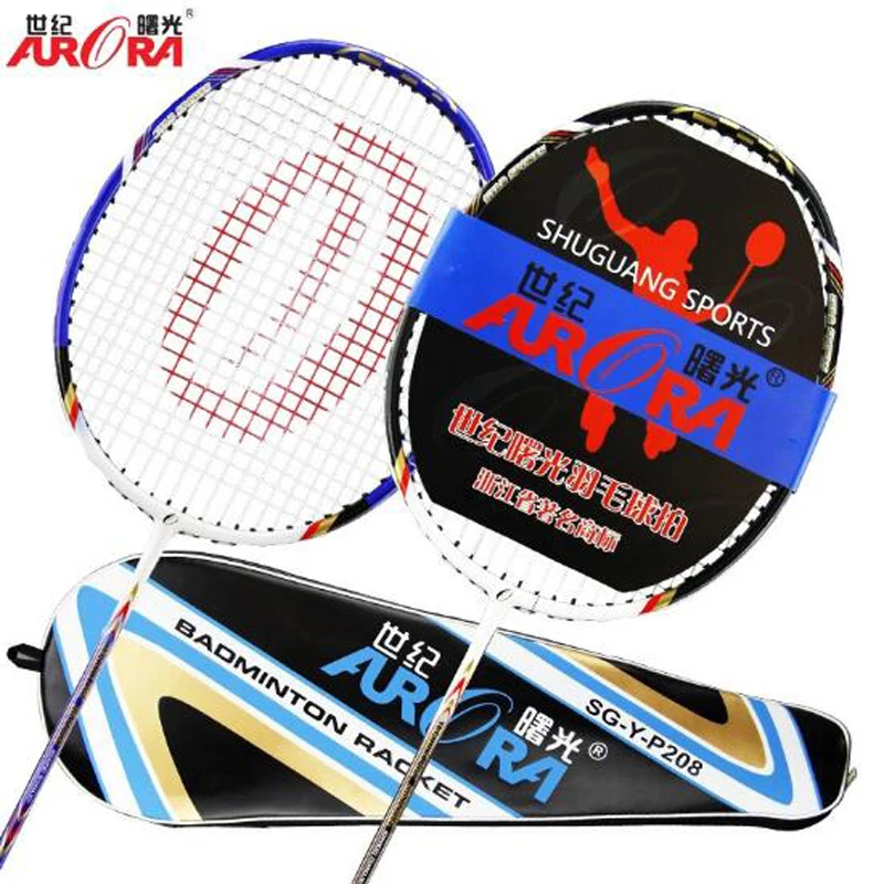 

1 Pcs Carbon Training Badminton Racket Voltric Nanoray 24LBS with Racket Bag Adult Child Training Ultralight Shuttlecock Racket