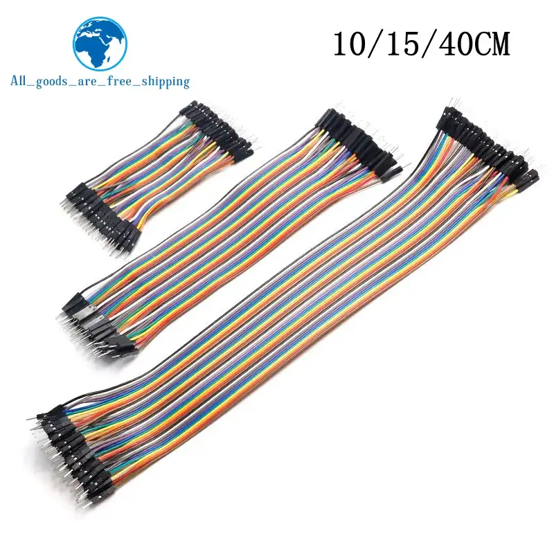 Перемычка TZT Dupont Line 10 см/15 см/40 см штырь гнездо кабель для arduino набор сделай сам|cable