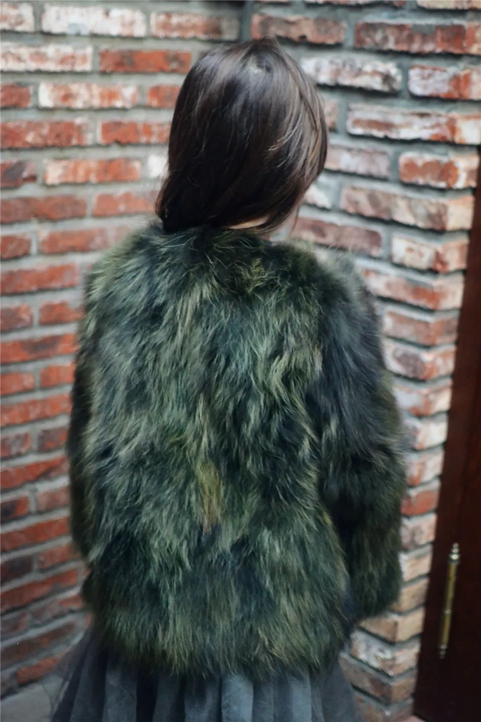 Пальто с натуральным лисьим мехом для девочек; детская теплая зимняя меховая куртка; пальто из натурального меха енота
