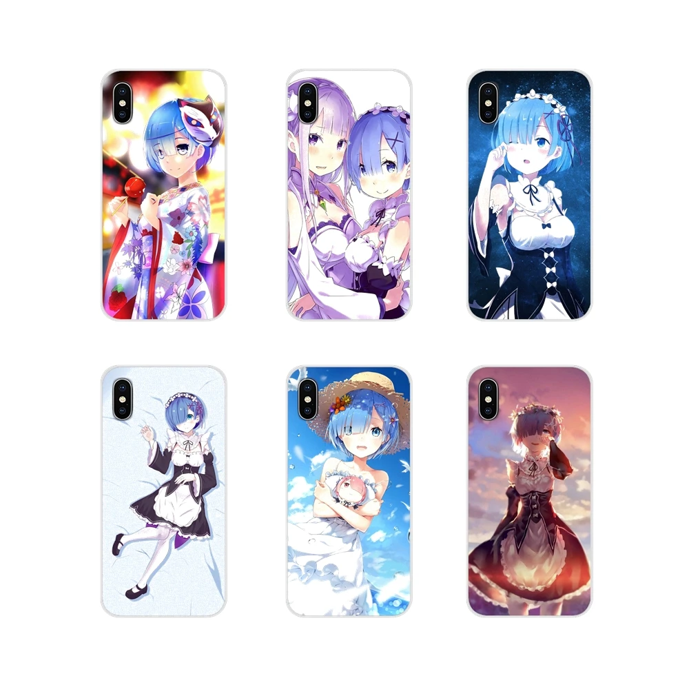 Rem Re Zero Girl Аниме ТПУ прозрачные чехлы для Xiaomi Redmi Note 6A MI8 Pro S2 A2 Lite Se MIx 1 Max 2 3 Oneplus 6T |